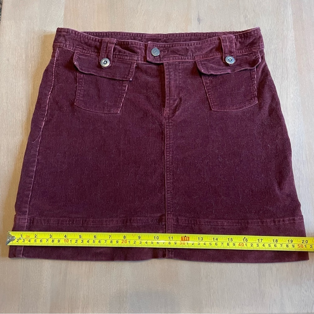 Patagonia Burgundy Corduroy Mini Skirt - Picture 12 of 12